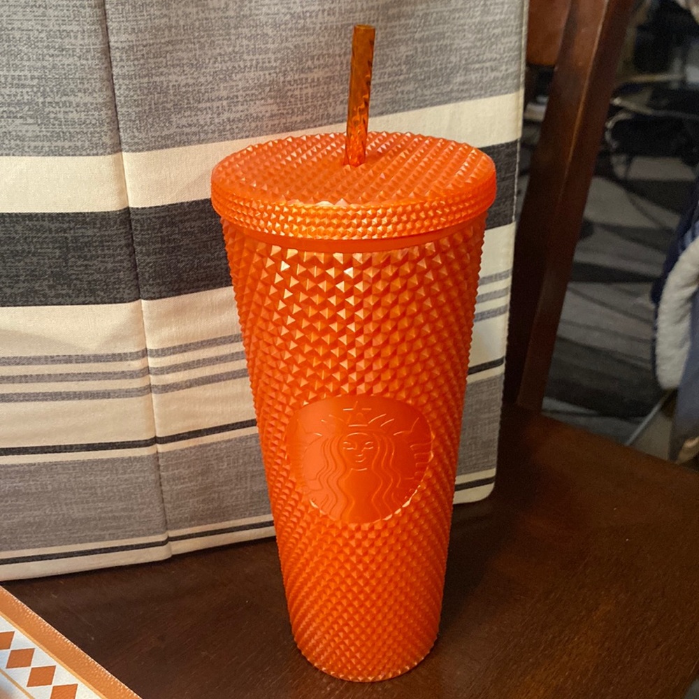 Starbucks Fall 2022 Orange Pearlized tumbler 24fl oz